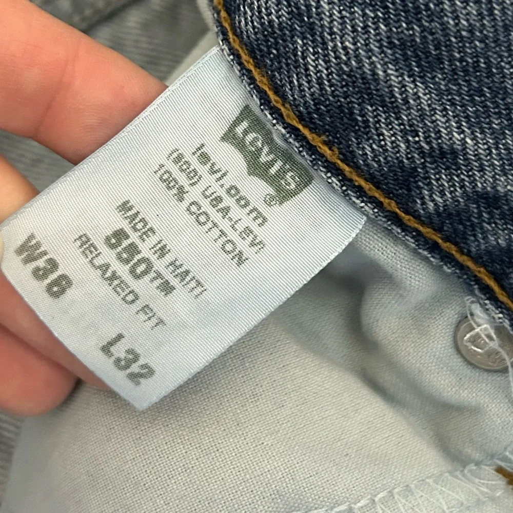Vintage‎ Y2K Levis 550 Relaxed Mens 36X32 Light Wash 100% Cotton Label
